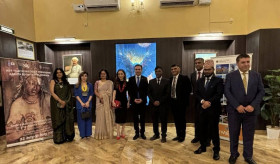 Ambassador V. Afyan's visit to Gwalior