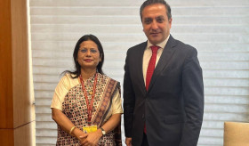Meeting between the Ambassador of Armenia to India and the Head of the Newly established Division for Southern Europe at the Ministry of External Affairs of India