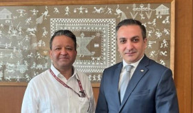 Ambassador of the Republic of Armenia Vahagn Afyan met with Alok Amitabh Dimri, Additional Secretary of the SCO Division at the Ministry of External Affairs and India's National Coordinator for the SCO