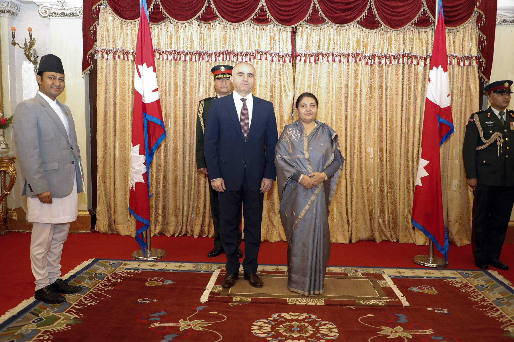 Ambassador Armen Martirosyan  Presented his Credentials to the President of Nepal