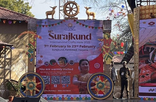 H. E.  Vahagn Afyan, Ambassador of Armenia to India participated in the opening of the 38th Surajkund International Crafts Mela