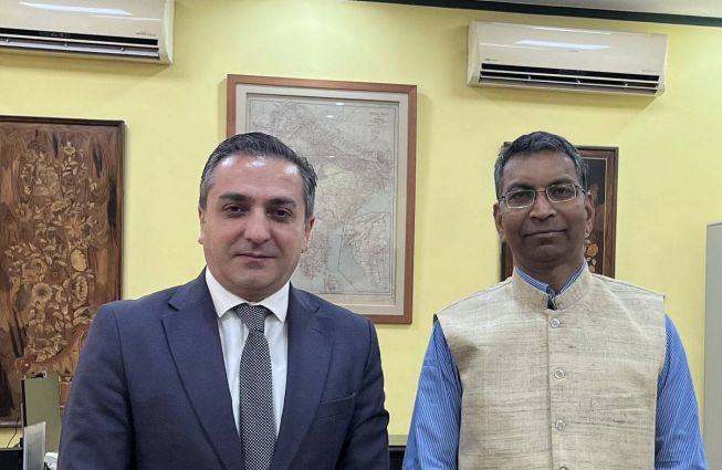 Ambassador Vahagn Afyan met with Ambassador Prashant Pise, the acting head of the Indian Council of World Affairs (ICWA)