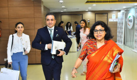 Ambassador Vahagn Afyan delivered special remarks at the Federation of Indian Chambers of Commerce and Industry (FICCI)