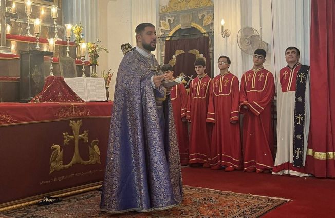 H.E. Vahagn Afyan, Ambassador of the Republic of Armenia to India, participated in the Intercession Rite conducted at St. Nazareth Church in Kolkata for the Holy Martyrs of the Armenian Genocide