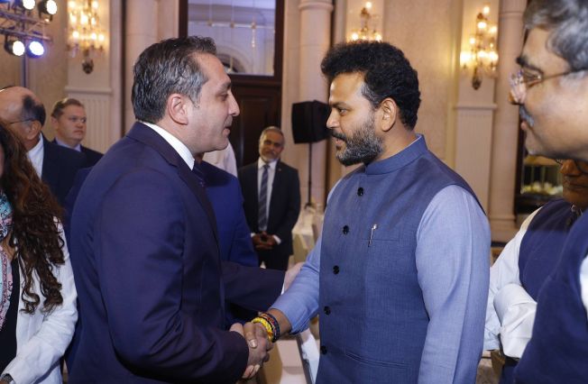 H.E. Vahagn Afyan, Ambassador of Armenia, held a private conversation with Mr. Ram Mohan Naidu, India’s Minister of Civil Aviation