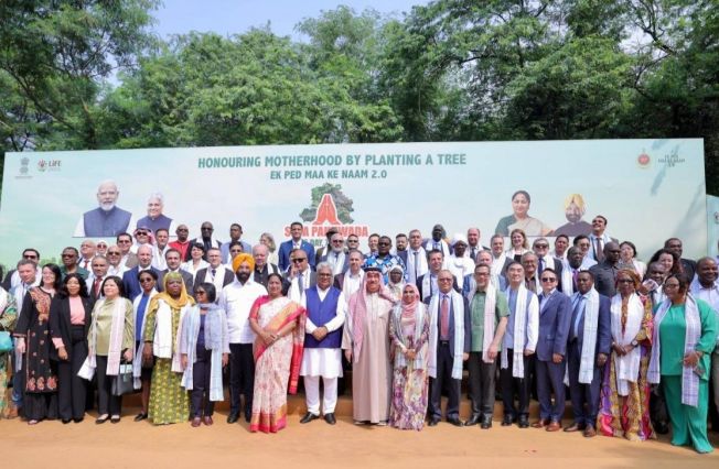 H.E. Vahagn Afyan took part in a tree-planting event within the framework of Indian Prime Minister Narendra Modi’s “One Tree in the Name of Mothers 2025” initiative
