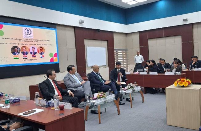 H.E. Vahagn Afyan participated in a panel discussion organised by Sushma Swaraj Institute of Foreign Service (SSIFS) of India