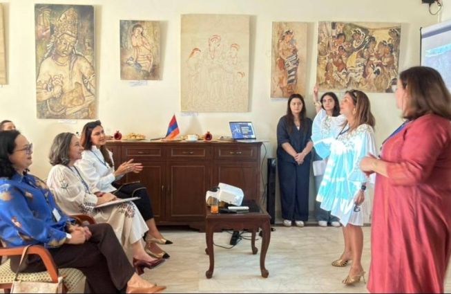 Embassy of the Republic of Armenia in India hosted members of the association of spouses of heads of diplomatic missions accredited in the country (SHOM)