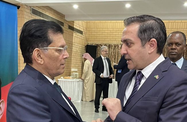 Ambassador Vahagn Afyan met with Khalilur Rahman, the newly appointed Foreign Minister of the People's Republic of Bangladesh
