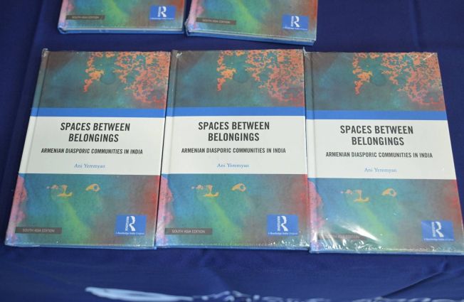 A book entitled &ldquo;Spaces Between Belongings: Armenian Diasporic Communities in India" by Dr. Ani Yeremyan was released in New Delhi